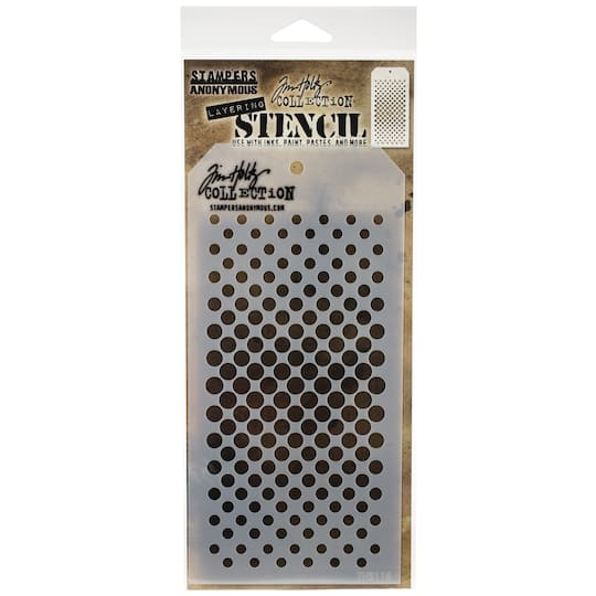 Stampers Anonymous Tim Holtz&#xAE; Gradient Dots Layering Stencil, 4&#x22; x 8.5&#x22;